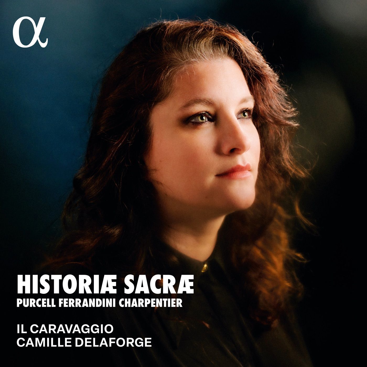 Pochette de l’album Historiæ sacræ, Il Caravaggio, Camille Delaforge, Alpha Classics