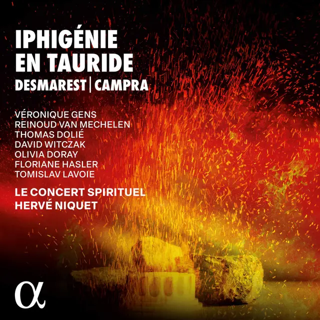 Pochette de l’album Iphigénie en Tauride, Desmarest et Campra, Alpha Classics